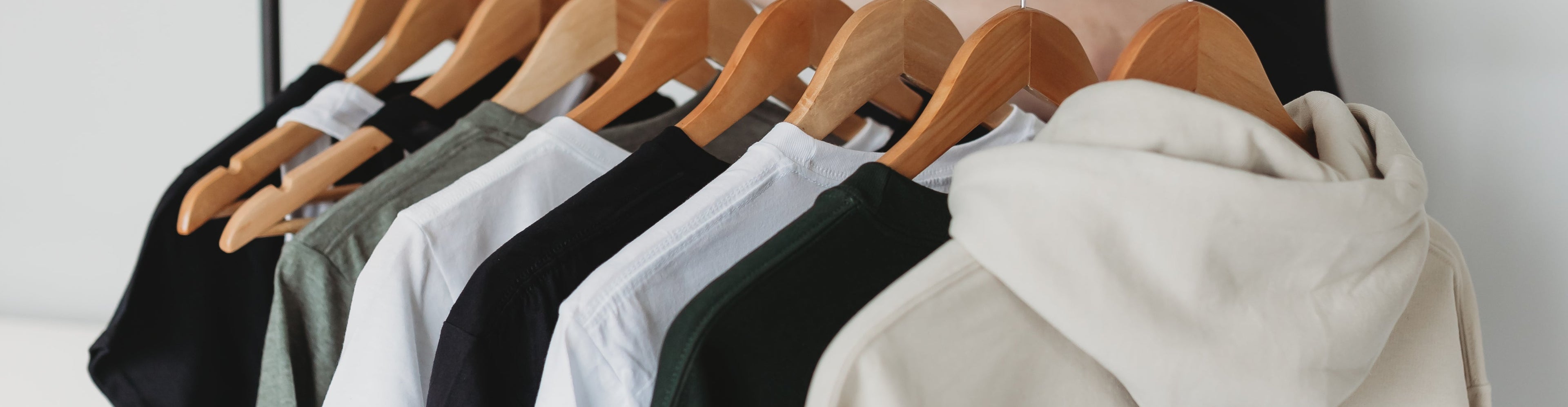clothes on hangers